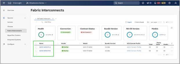 Cisco Intersight: adding fabric interconnects