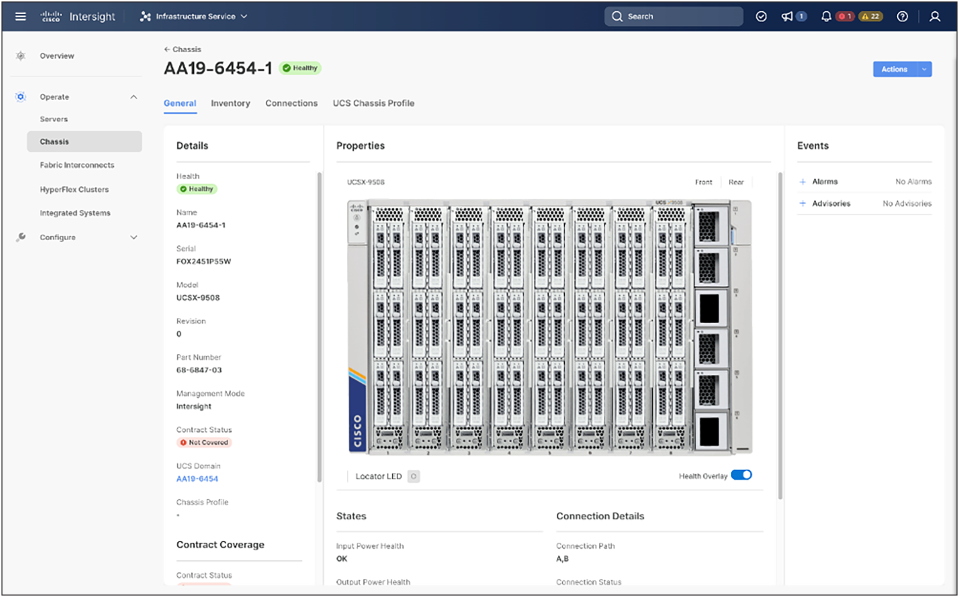 Cisco UCS X9508 Chassis front view