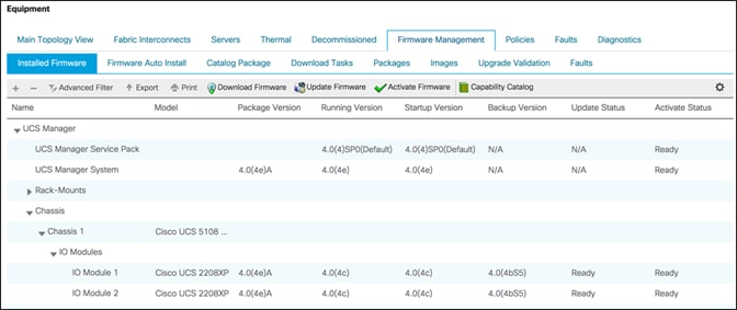UCSM and firmware version check