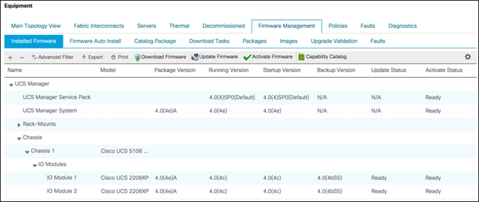 UCSM and firmware version check