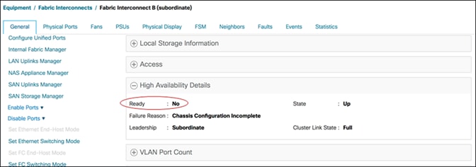 High-availability redundancy state after migrating IOMs toward the subordinate fiber interconnect