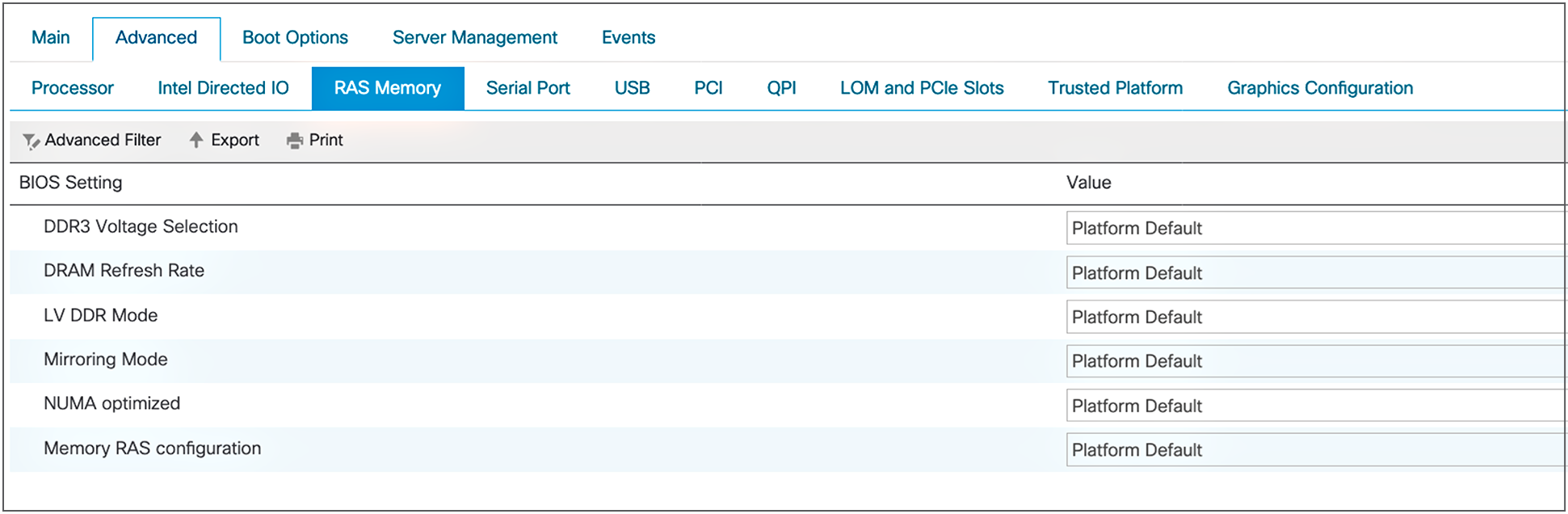 Memory settings for HPC workloads