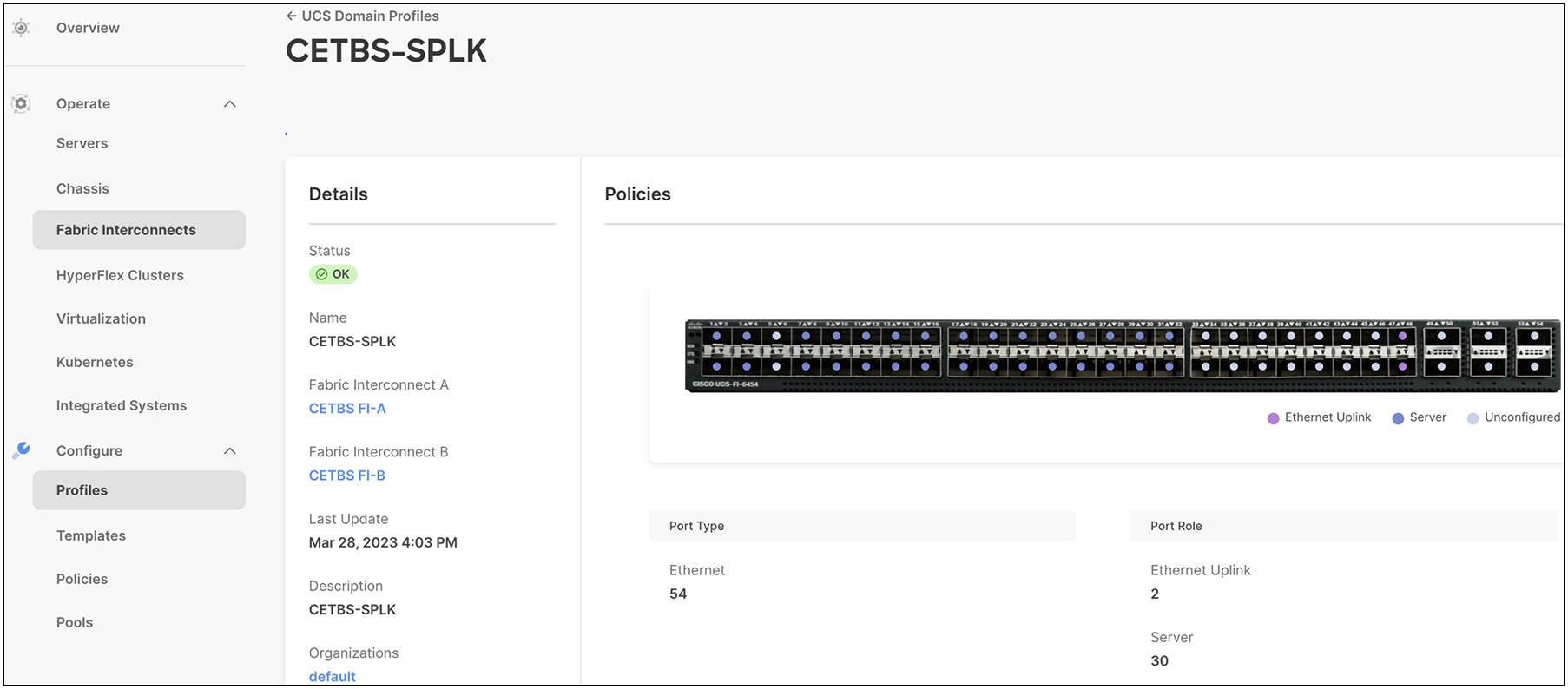 Fabric interconnect setup for Cisco Intersight Managed Mode 3