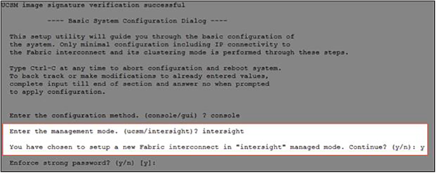 Fabric Interconnect setup for Cisco Intersight Managed Mode