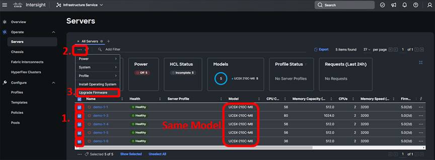 Update server firmware