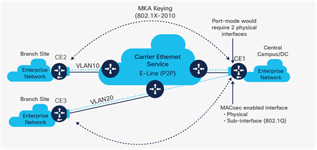 WAN MACsec encryption