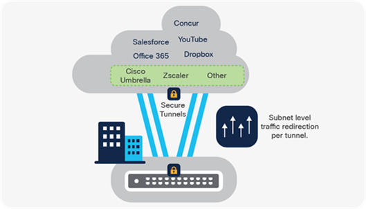 Redirect specific traffic example