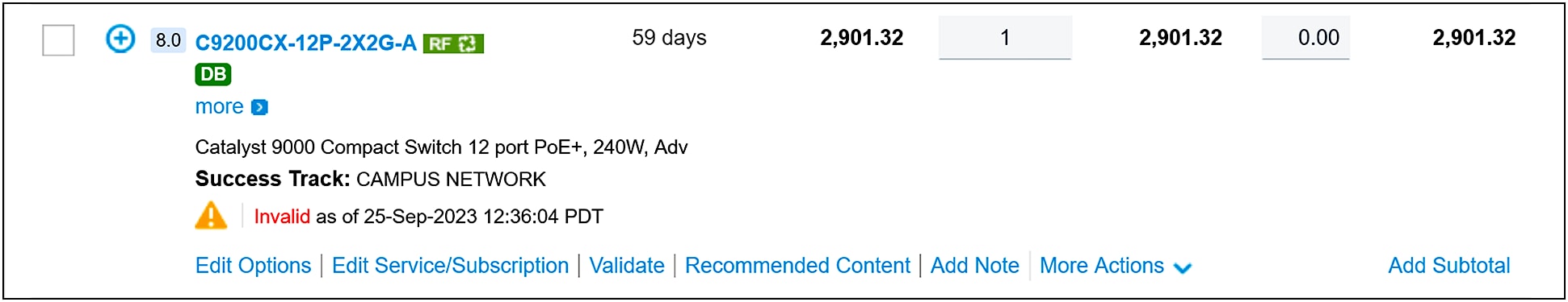 Catalyst 9200CX model summary