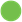 A green circle with black backgroundDescription automatically generated
