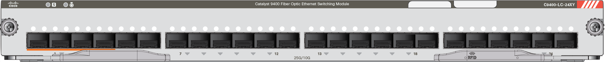 Cisco Catalyst 9400 Series 48-Port 5G multigigabit (RJ-45) UPOE+ Line Card (C9400-LC-48HN)