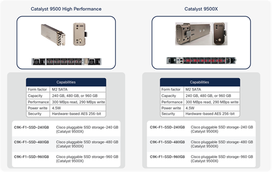 Catalyst 9500 storage options