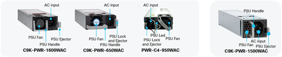 Catalyst 9500 Series AC PSUs