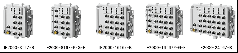Industrial Ethernet 2000 IP67 Series switches