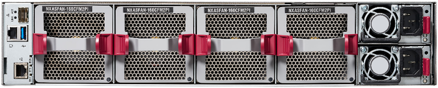 Cisco Nexus 9364C-H1 switch, rear view