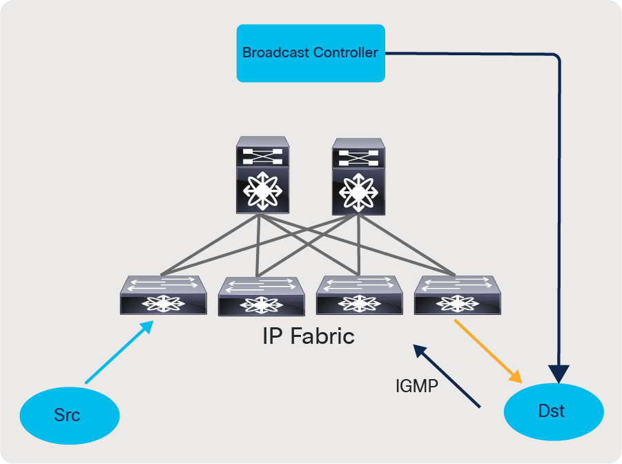 Broadcast controller in an IP environment