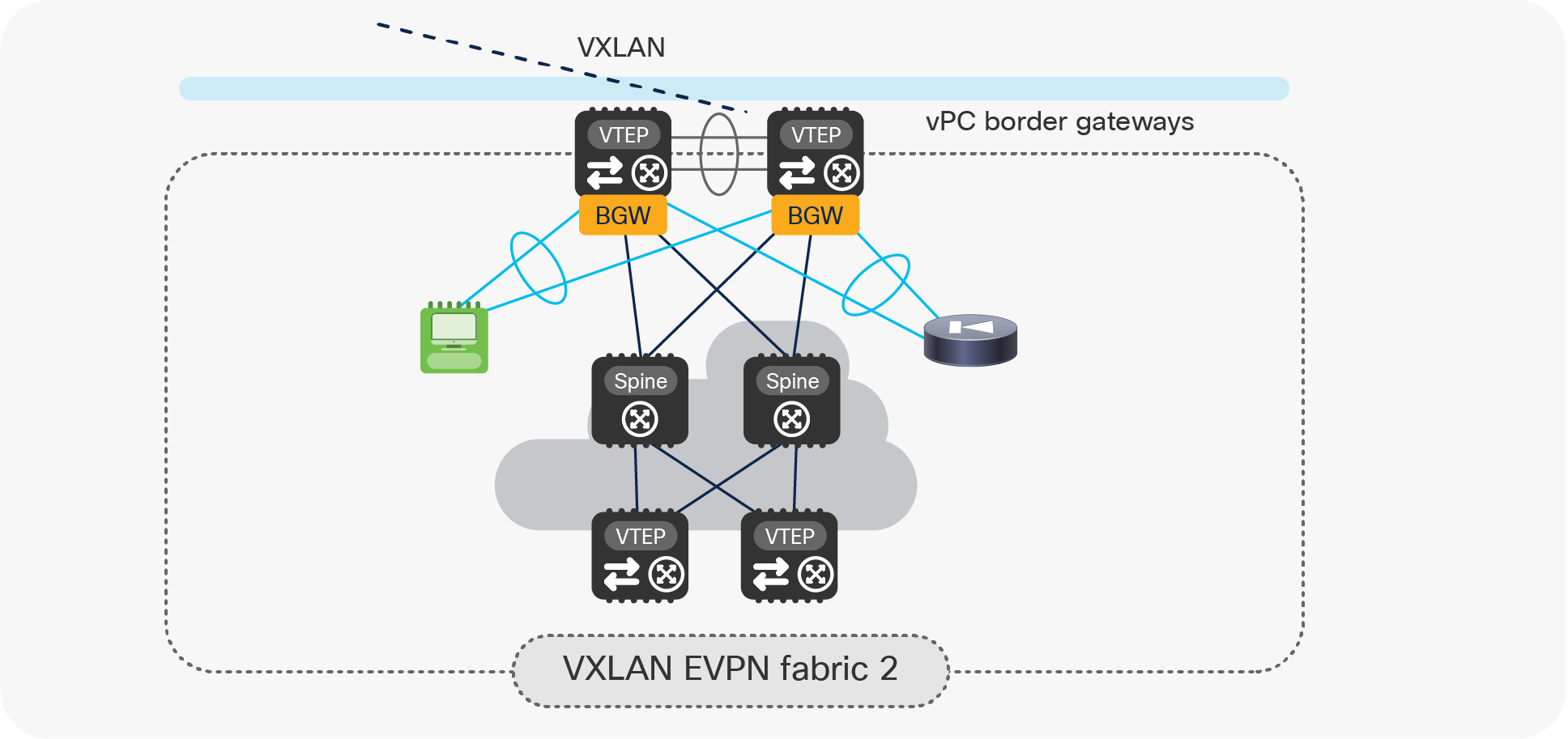 vPC BGW and endpoints