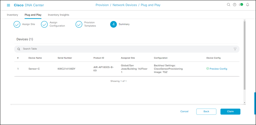 Finish the claiming process by clicking Claim