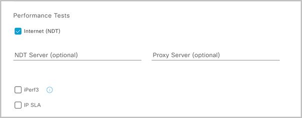 Performance Tests – Internet (NDT)