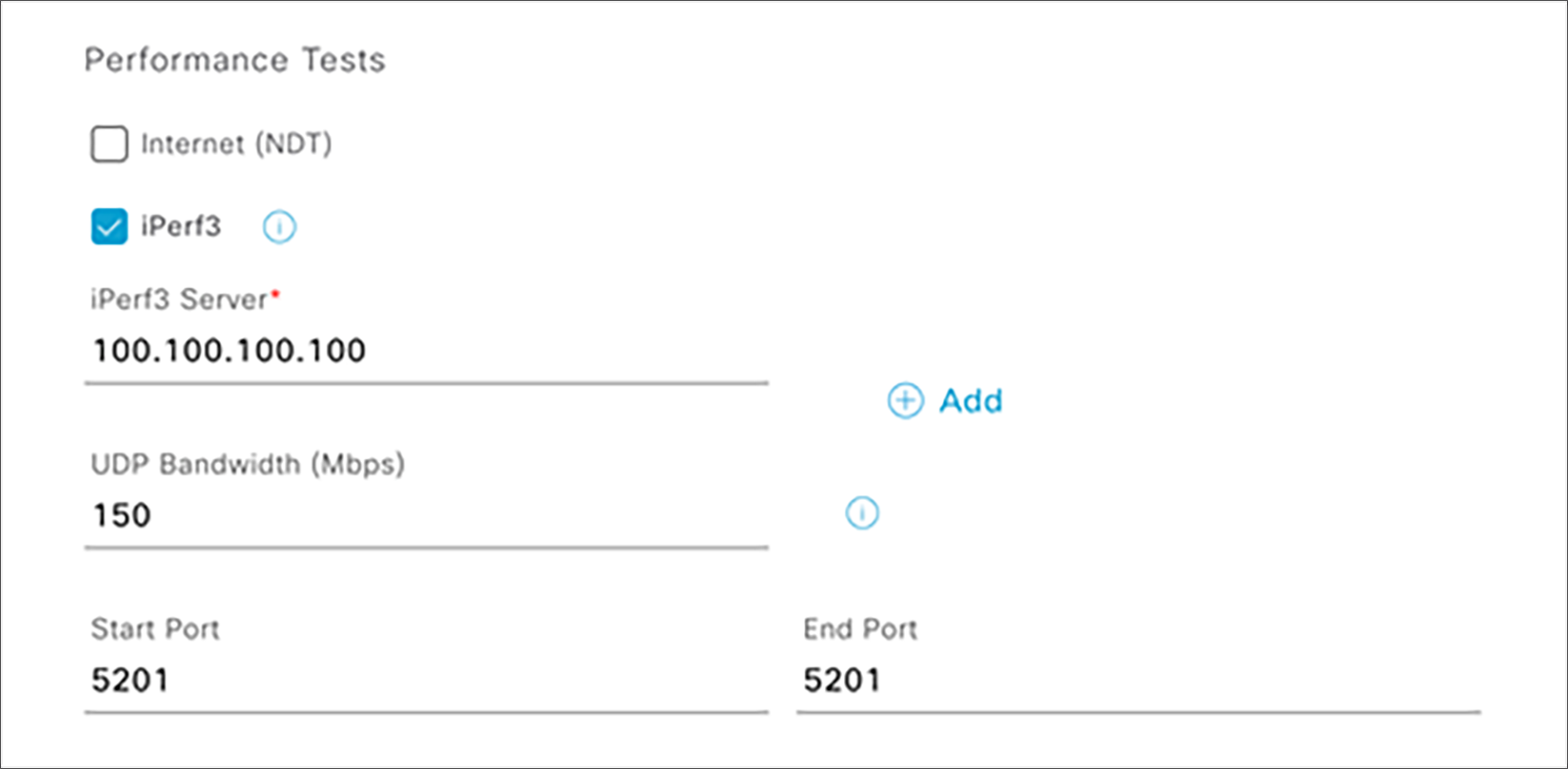 Performance Tests – iPerf3
