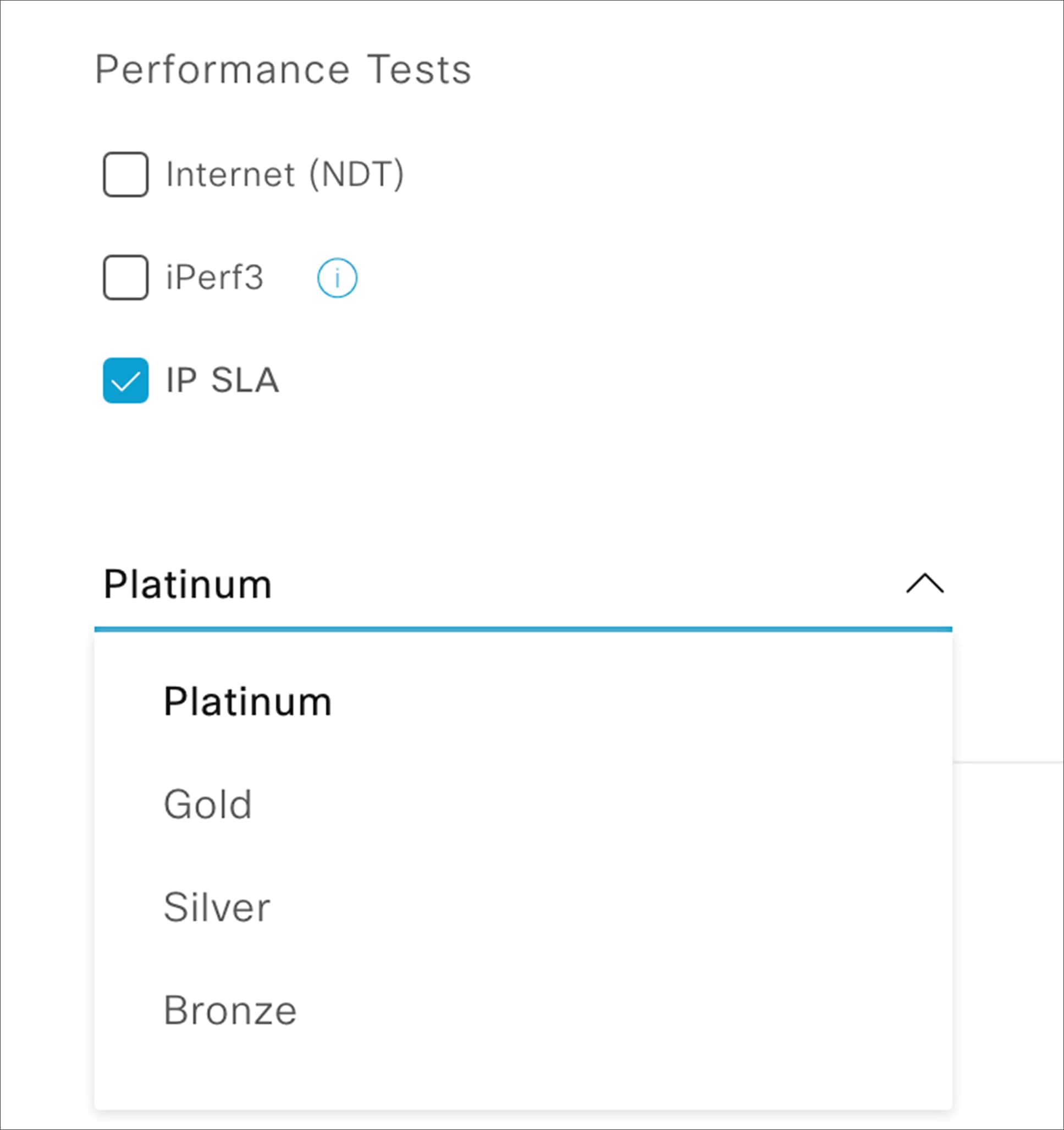 Performance Tests – IP SLA