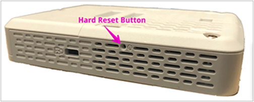 Sensor hard-reset button