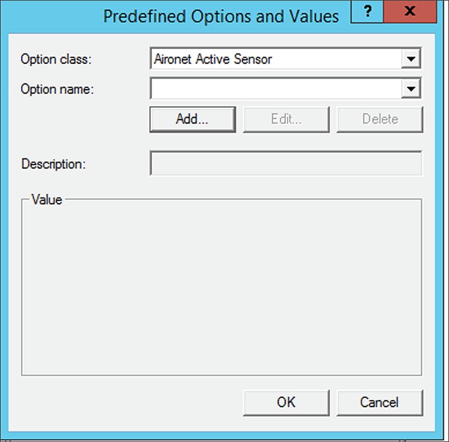 Selecting the new DHCP vendor class in Windows Server
