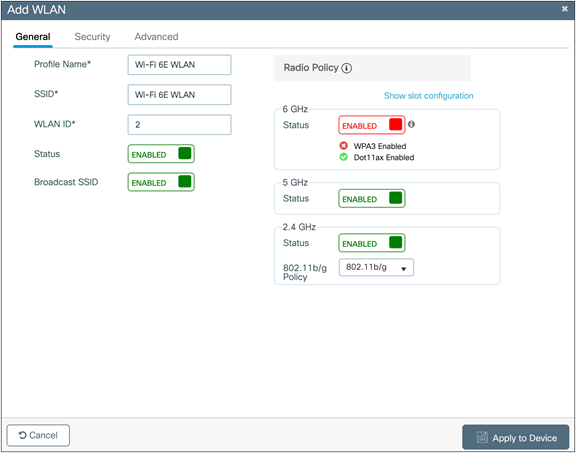 WLAN creation