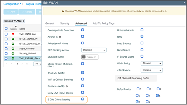 Enabling 6 GHz Client Steering