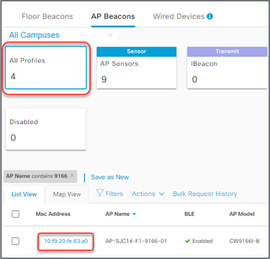 IoT Services AP profiles