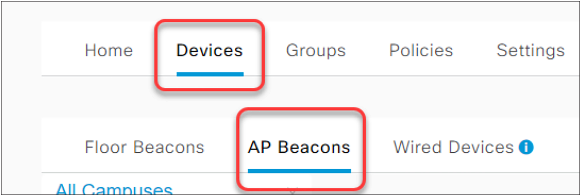 Cisco Spaces bulk-enable or disable of BLE or sensor capabilities.
