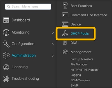 DHCP Pools