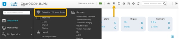 Enable the embedded wireless setup