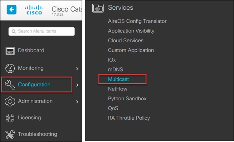 Multicast settings