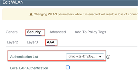 Configuration > Tags & Profiles > WLANs