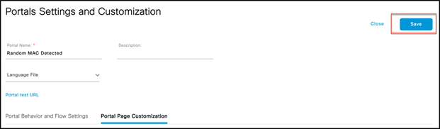 MAC randomization setting on the devices