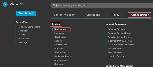 Administration > System > Deployment