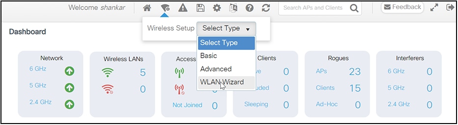 WLAN wizard