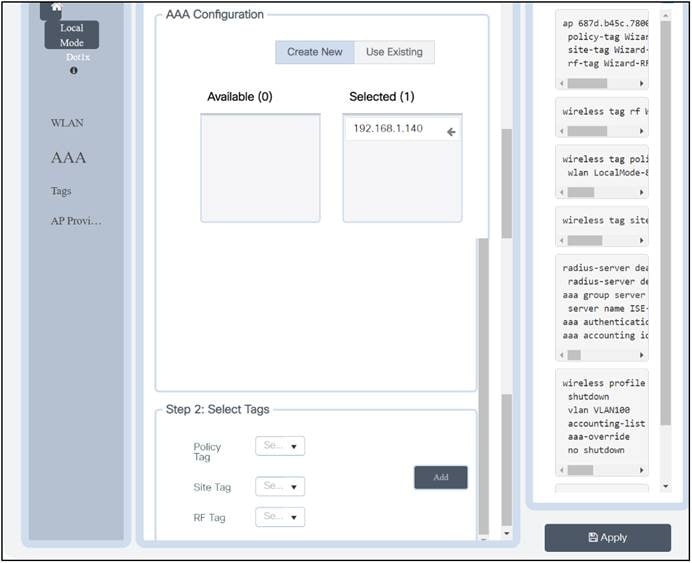 WLAN wizard – full configuration