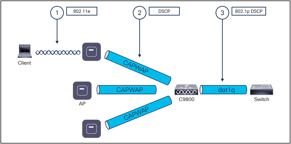 Classification mechanisms in the CAPWAP WLAN network