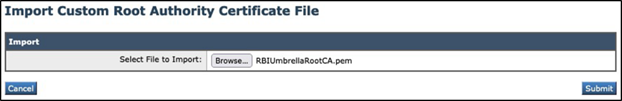 RBI Security CA certificate