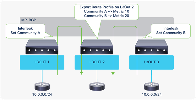 Route Profile for interleak use case