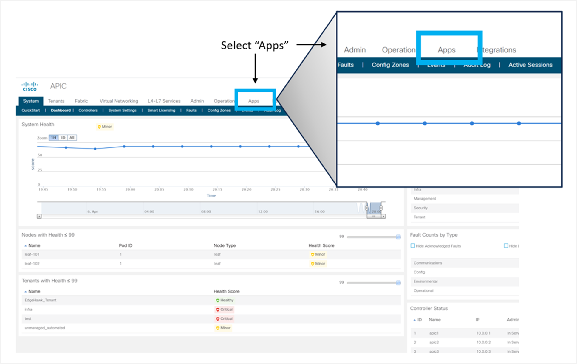 Adding the Secure ADC app to Cisco APIC