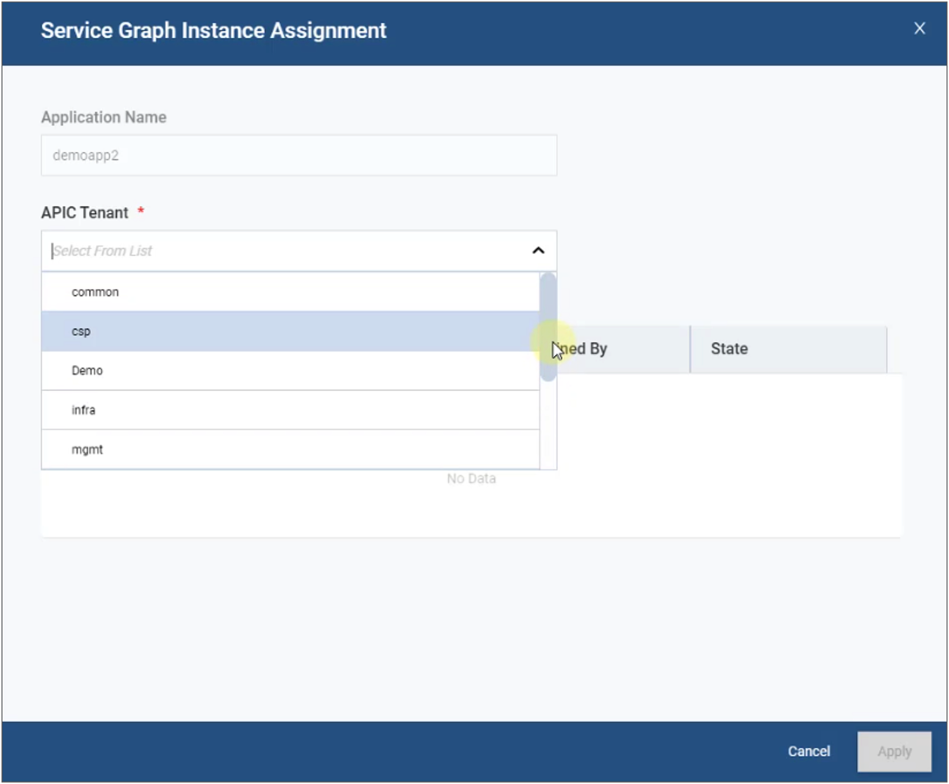 Alteon Cloud Controller and click “Apply"