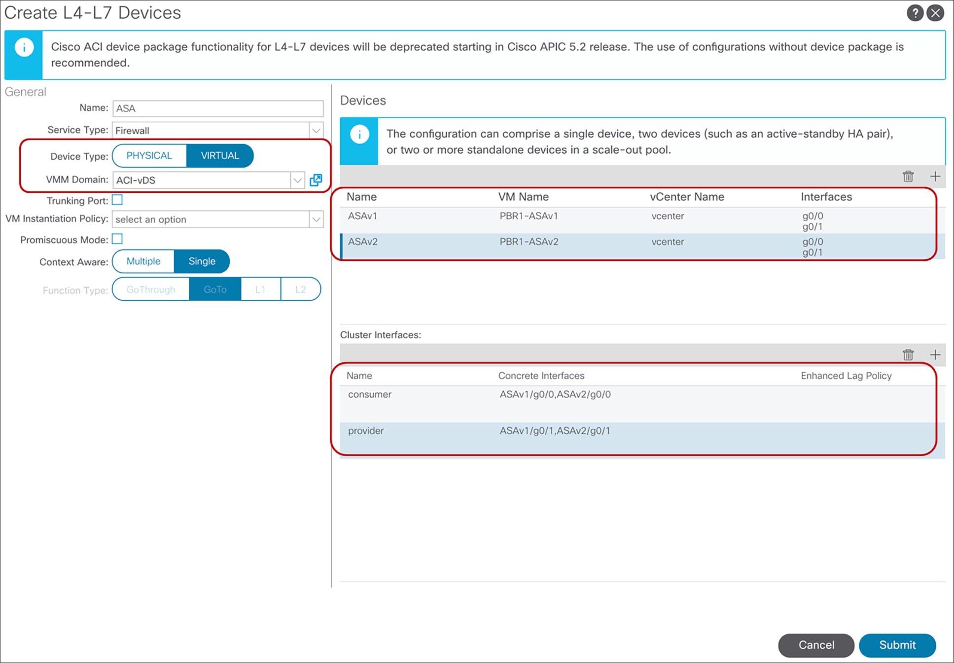 Virtual appliance configuration