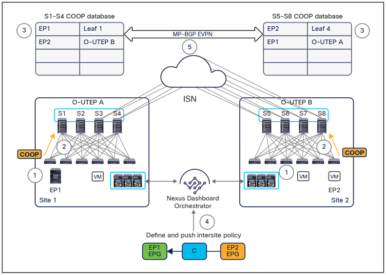 Cisco ACI Multi-Site overlay control plane