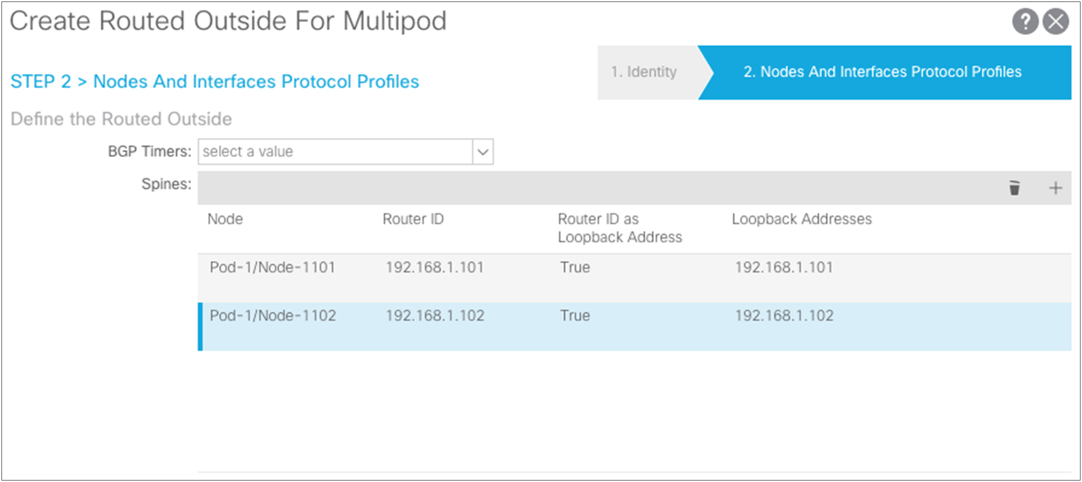 Create Routed Outside for Multipod