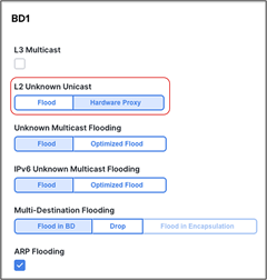 BDs must be set to “Hardware Proxy Mode.”