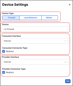 Select device and interfaces