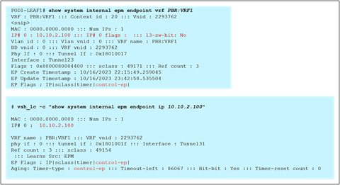 Check to see if endpoint has been learned through conversational learning