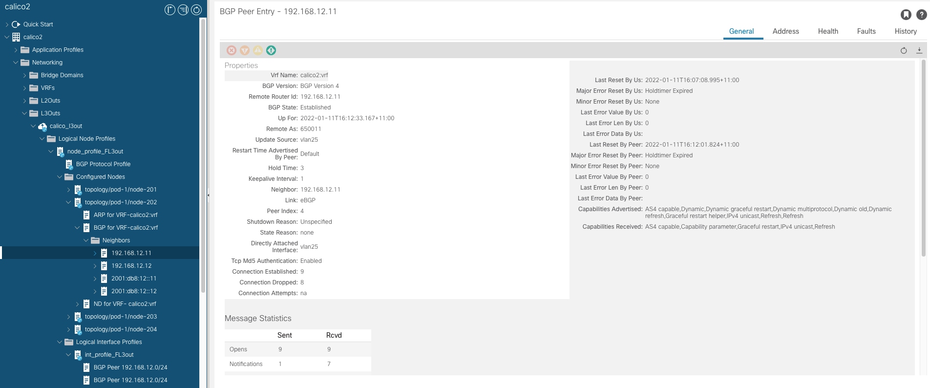 BGP Neighbor State